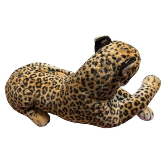 Vintage Realistic Leopard Plush Stuffed Animal Toy 32 in Lifelike Cheetah - Picture 3 of 8